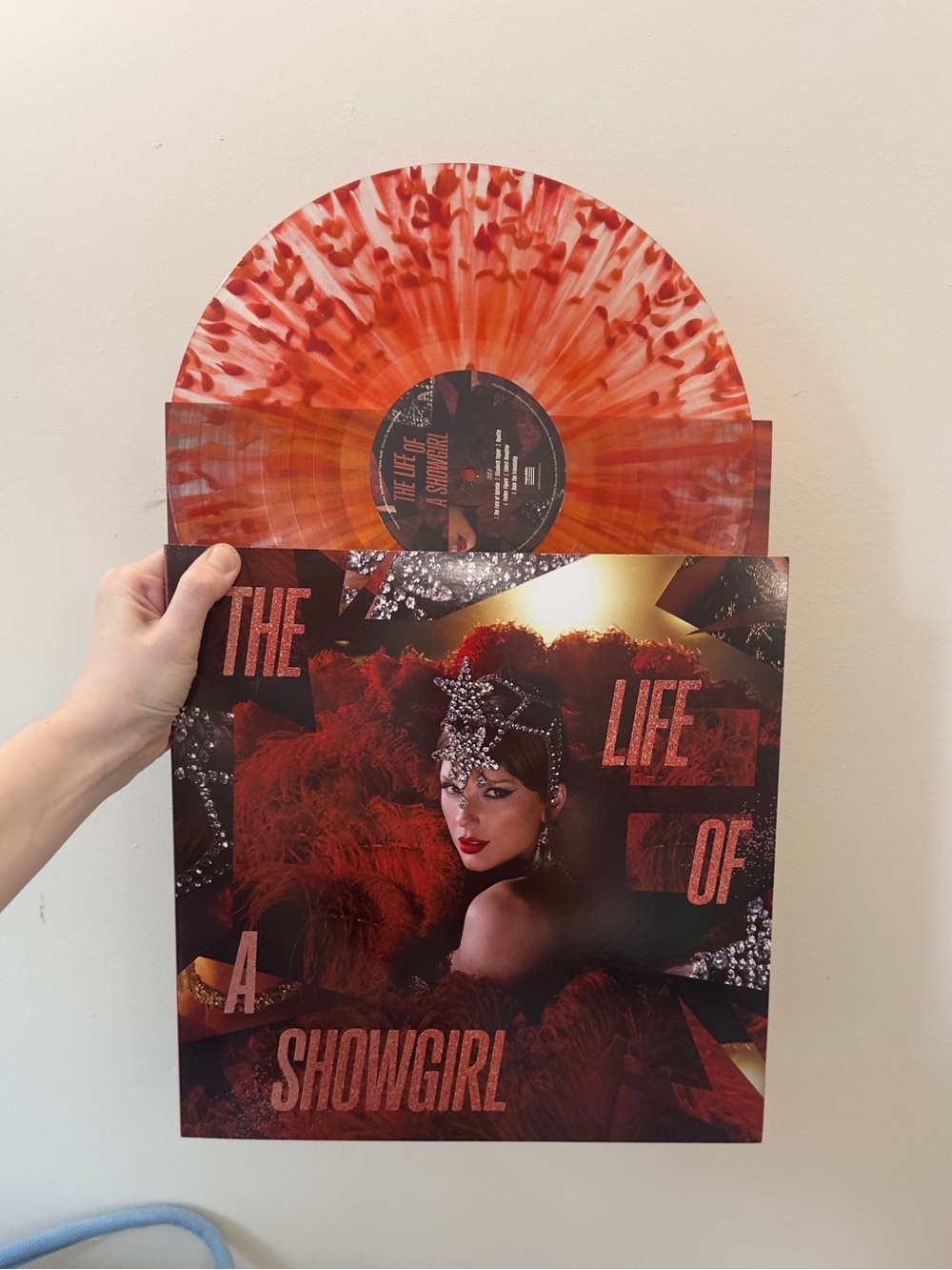 The Life of a Showgirl Taylor Swift Vinyl | LP Red Lipstick & Lace Variant